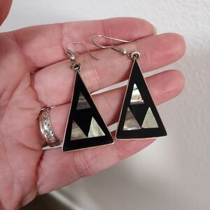 Albalone Alpaca Mexico Earrings